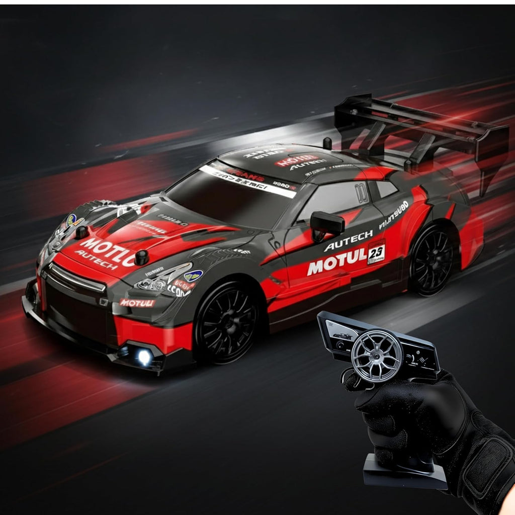 High-Speed Drift RC Car – 25 km/h, 4X4 (1:16)• Fiber Red edition