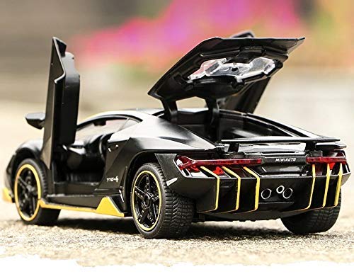 Lamborghini Metal Diecast Car - Black - Medium Size - Toyloft