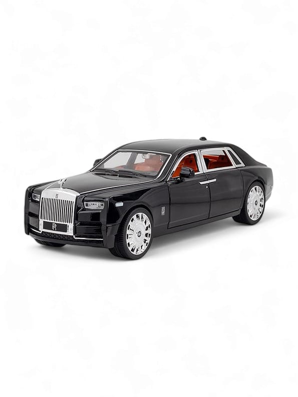 Rolls Royce Phantom Diecast Metal Modal Car Scale 1:32 - White Medium Size (L12-81) - Toyloft