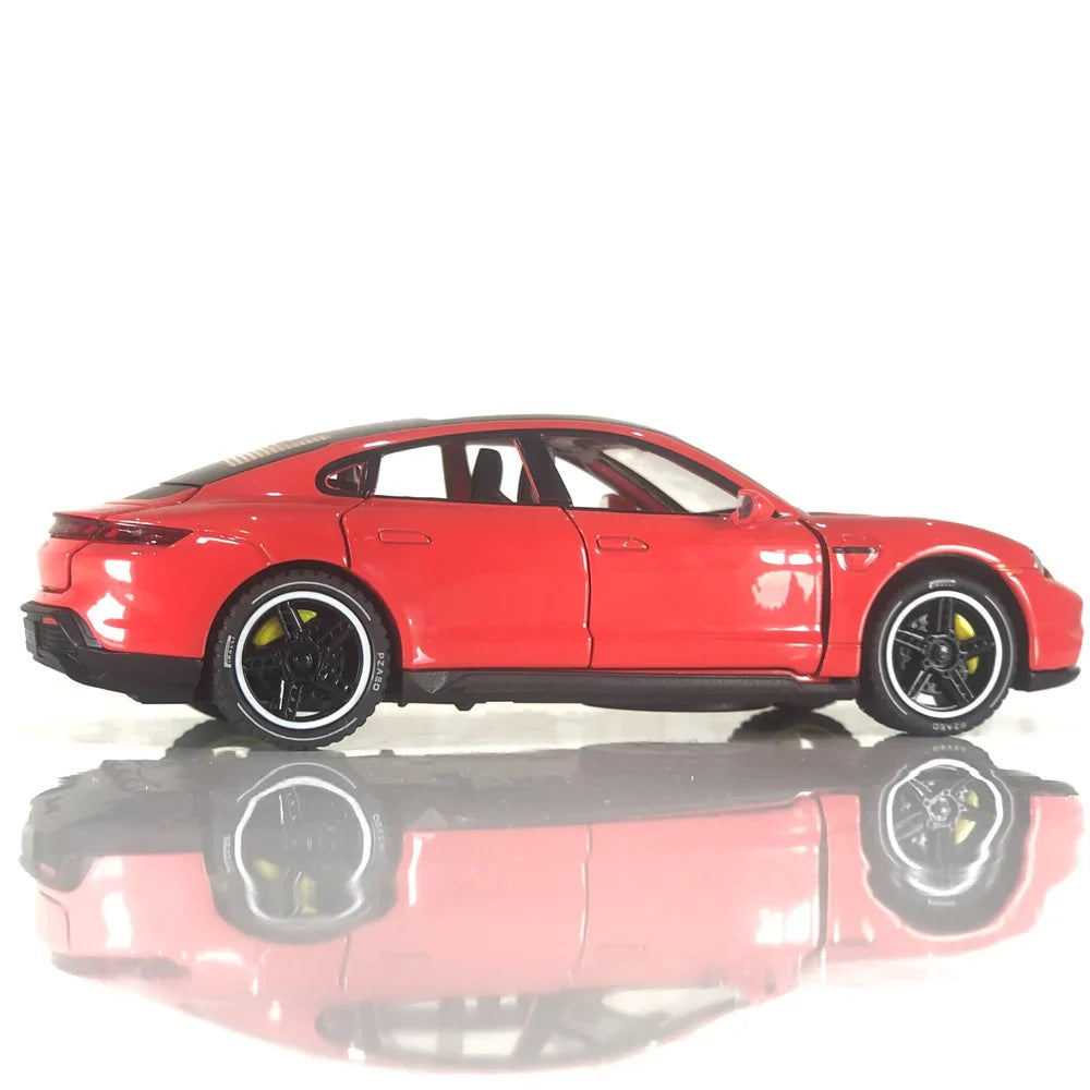Porsche Taycan Turbo S Model 1:24 diecast scale model car collectible